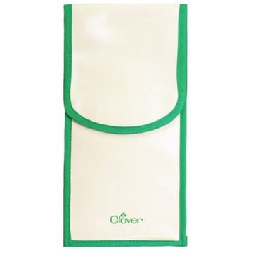 日本可樂牌Clover熨斗收納袋 小型熨斗袋燙斗收納袋22-110(內部共有兩個夾層;魔鬼氈式)長形縫紉用品收納袋PVC儲存袋storage bag