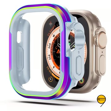 鋁合金二合一錶帶 適用 Apple Watch 11 10 9 8 SE 7 蘋果手錶保護殼 42mm 46mm 錶殼