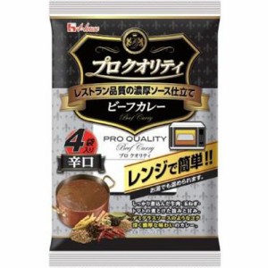 ハウス食品 プロクオリティ ビーフカレー辛口４袋  ×6