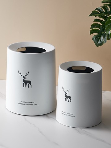 風創意簡約大號帶蓋垃圾桶家用臥室衛生間廚房辦公室紙簍大號
