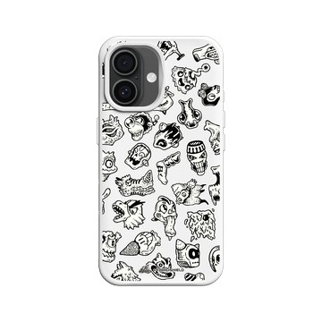iPhone 16 SolidX 白 - Ted Leonid Melendres - Monster Head Collection 怪獸謎