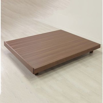 MUNA家居 拉爾淺胡桃色5尺實木床底架/532A  151.5X190.2X27cm