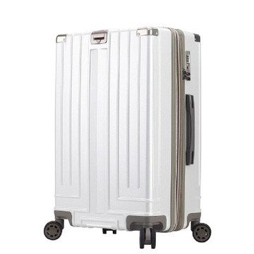 Bogazy Stacy POLO星際幻影 25吋海關鎖可加大輕量行李箱/聯名款(米蘭白)