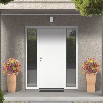 現貨批發仿真花尤加利紫羅蘭地插花春夏庭院花園家居裝飾仿真綠植