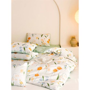 多喜愛純棉全棉床上用品四件套1.8m被套床單三件套春日限定浪漫