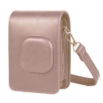 拍立得mini liplay相機包 附背帶 復古PU皮套 腮紅金  單一商品  1個