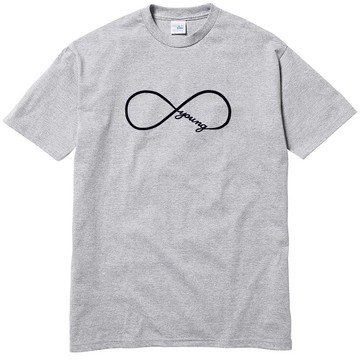 Forever Young infinity #2 短袖T恤 灰色 永遠年輕 文青禮物設計