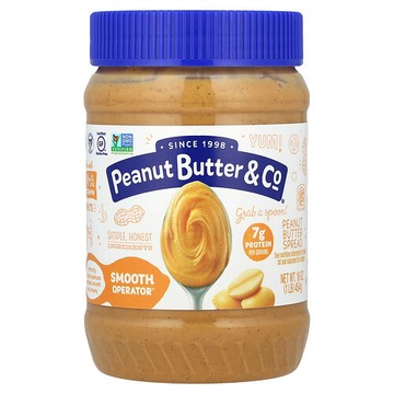 Peanut Butter & Co., 花生塗醬，順滑，16 盎司（454 克）