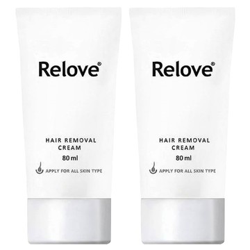 Relove 瞬淨Ku溜零毛髮霜  2條  80ml