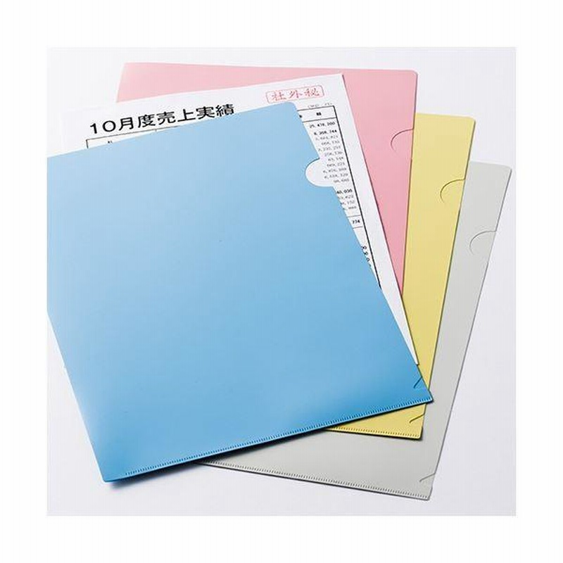 テレビで話題】 まとめ TANOSEE クリアホルダー A4 ブルー 1パック 10