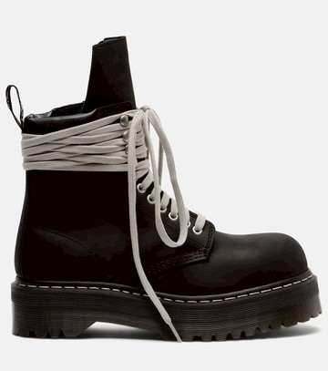 Rick Owens x Dr. Martens Quad platform leather boots