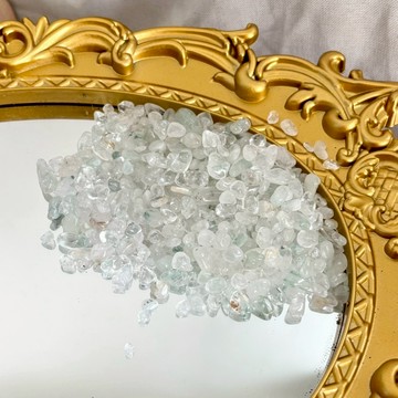 🍃天然水晶 翠幽靈 3–5mm 碎石 100g 招財聚氣 提升魅力 穩定磁場 平衡能量 水晶碎石 能量淨化 擺設佈陣