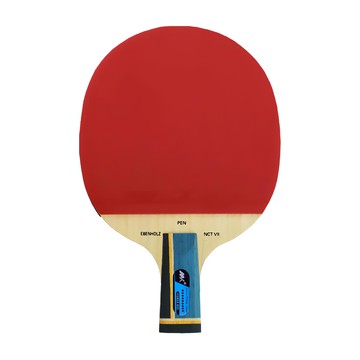 MK 乒乓球拍 紅色 短柄握把直拍  藍黑芳碳ALC  23.9 x 15 x 5cm  1組  藍黑芳碳ALC 短