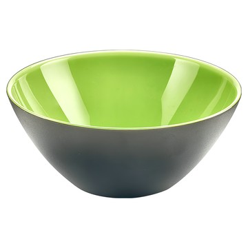 guzzini 雙色沙拉碗 20 x 8.5 cm SAN食品級耐熱樹脂  黑綠色  1個