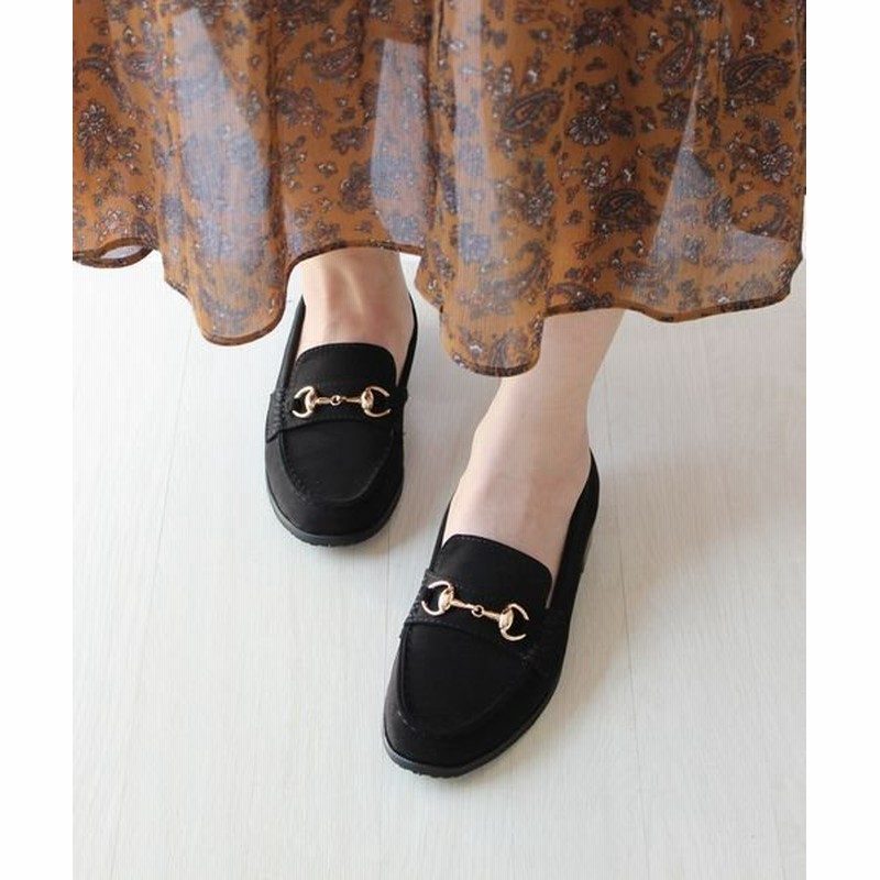 フィン スエードビットローファー レディース ブラック 23 5cm Fin 通販 Lineポイント最大2 0 Get Lineショッピング