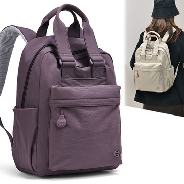 特價💡女士2025新款時尚純色百搭旅行通懃大容量背包輕便書包雙肩包 背包  後背包 雙肩包 書包 輕量化後背包 MIZY