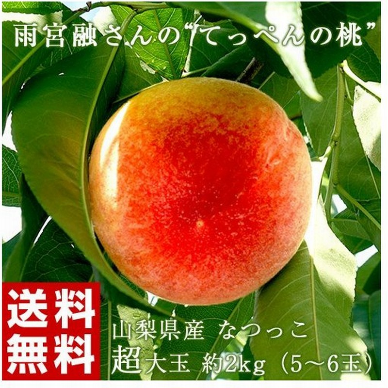 山梨県産 糖度13度以上 雨宮 融さんの「てっぺんの桃」 品種 なつっこ 大玉 約2kg（5〜6玉） 常温 産地直送 送料無料 通販  LINEポイント最大0.5%GET | LINEショッピング