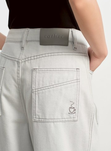 慵懶水洗感牛仔褲