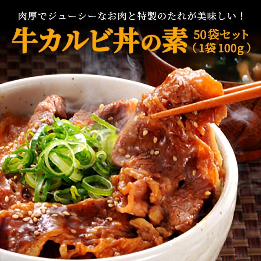 牛カルビ丼の素100g×50袋　業務用 送料無料