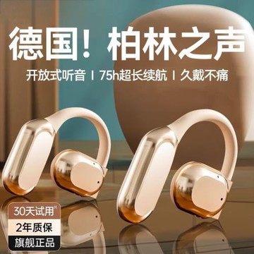 柏林2024新款無線藍牙耳機掛耳式骨傳導不入耳運動跑步降噪耳掛式