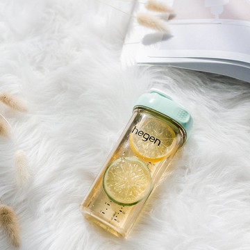 hegen 金色奇蹟PPSU多功能方圓型寬口水瓶 330ml