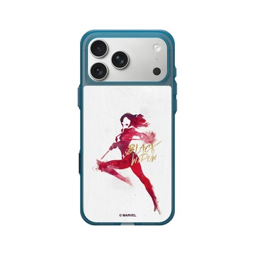 iPhone 17 Pro Max Clear (相機按鈕) 夜幕藍 - 迪士尼-漫威 Marvel - 黑寡婦-塗鴉版