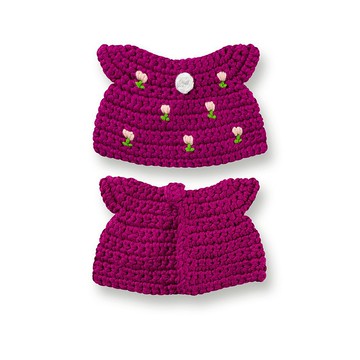 荷蘭 Just Dutch | Miffy 米飛兔 手工編織 櫻桃紅 鬱金香洋裝