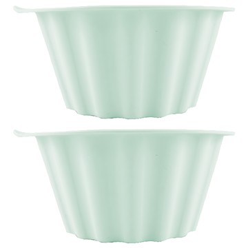 SiliPot 鉑金矽膠烘焙模具 薄荷綠  2個