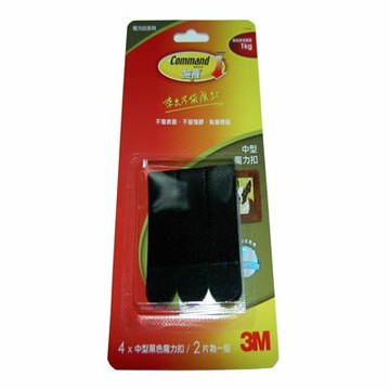 【文具通】3M中型黑色無痕畫框掛扣17201B(4入) E1130061
