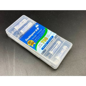✿AREA.TOY✿ Doublepow 倍量 700mAh 1.2V 鎳氫充電電池四號8顆含電池收納盒 (DP700)