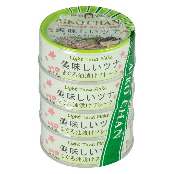 伊藤食品ツナ缶 美味しいツナ油漬けフレーク 1パック（4缶入） 伊藤食品