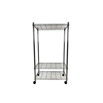 我塑我形 75 x 45 x 140 cm MIT耐重移動式萬用鐵力士鍍鉻三層收納架 置物架 鐵力士架 三層架