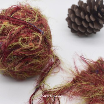 手混線毛線編織包 粗毛線鉤針毛線 毛毛線 深酒紅色混色毛線  庫存毛線出清 羽毛線特殊毛線