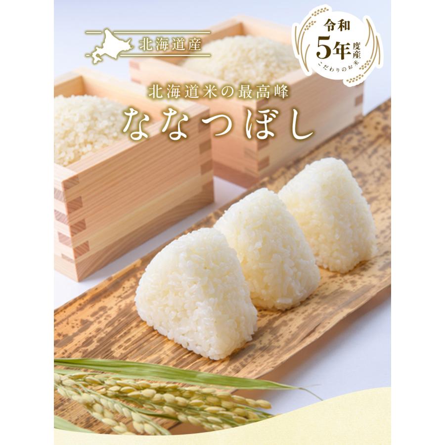 新米 北海道産ななつぼし 10kg（5kg×2袋）  送料無料 令和5年産 ななつぼし 精米 お米 米 北海道産 10kg （北海道・沖縄別途送料）（配達日・時間指定は不可）