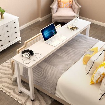 【匠俱】可移動跨床桌 床上筆記本電腦桌 臺式辦公桌1.2米(可拉伸1.4-2米 可移動跨床桌 升降桌 需DIY)