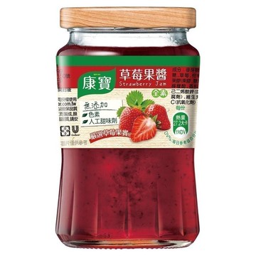 【蝦皮直營】康寶 草莓果醬400g(無色素、人工甜味劑) 1入