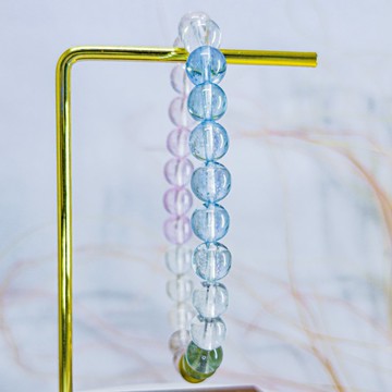 【冰種摩根石】畢業級透體水晶手鍊