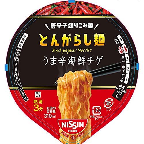 日清 とんがらし麺 うま辛海鮮チゲ 63g ×12個