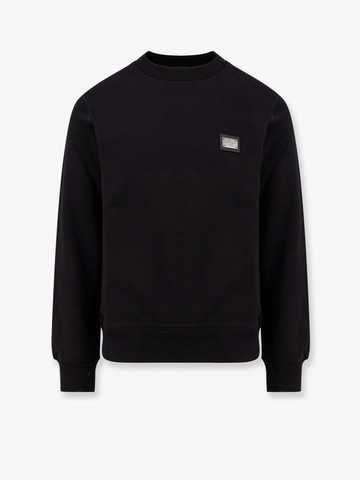 Cotton sweatshirt with logo patch - DOLCE & GABBANA - gender_Man