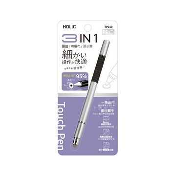 HOLIC 圓盤/圓頭導電布三合一觸控筆TP210