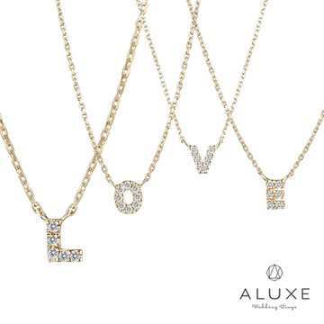 ALUXE 亞立詩 10K金 K金項鍊 Alphabet K 字母系列 26款任選 NA0001A~NA0026Z