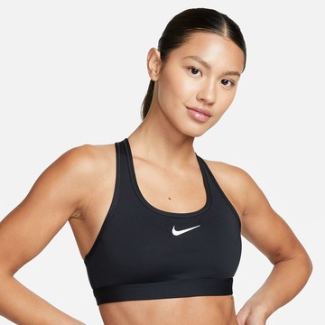 NIKE AS W NK SWSH MED SPT BRA 運動內衣 女款 中度支撐 黑 DX6822-010