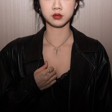 Sweetie 純銀蝴蝶結淡水珍珠項鍊・聖誕禮盒・客製化禮物