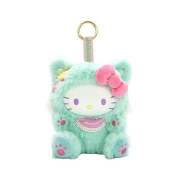 玩偶吊飾 三麗鷗招財貓Kitty吊飾-薄荷綠 約15*13*16cm (JN1412)