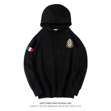 墨西哥Mexico世界杯足球隊服國家隊運動秋冬款寬松連帽套頭衛衣潮