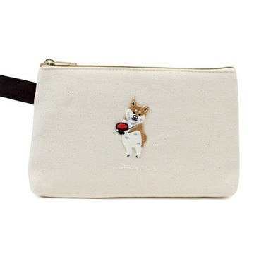 B款【日本進口正版】Pokefasu x Plust 柴犬 扁型 筆袋 鉛筆盒 收納袋 - 199490