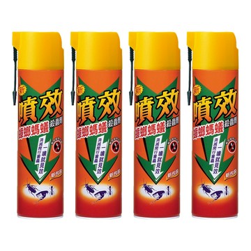 噴效 蟑螂螞蟻殺蟲劑  600ml  4瓶