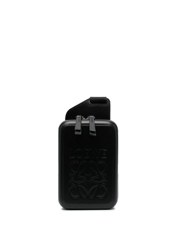 LOEWE - logo-embossed leather belt bag - men - Calf Leather - One Size - Black
