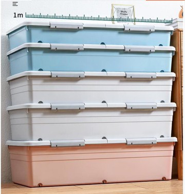 床底收納箱矮帶輪扁平整理箱加長抽屜式床底下收納神器床下收納盒