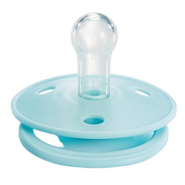 KU.KU Duckbill 酷咕鴨 KU-PLUS 下午茶安撫奶嘴 食品級矽膠 輕量7g  6個月以上  棉花藍  1個